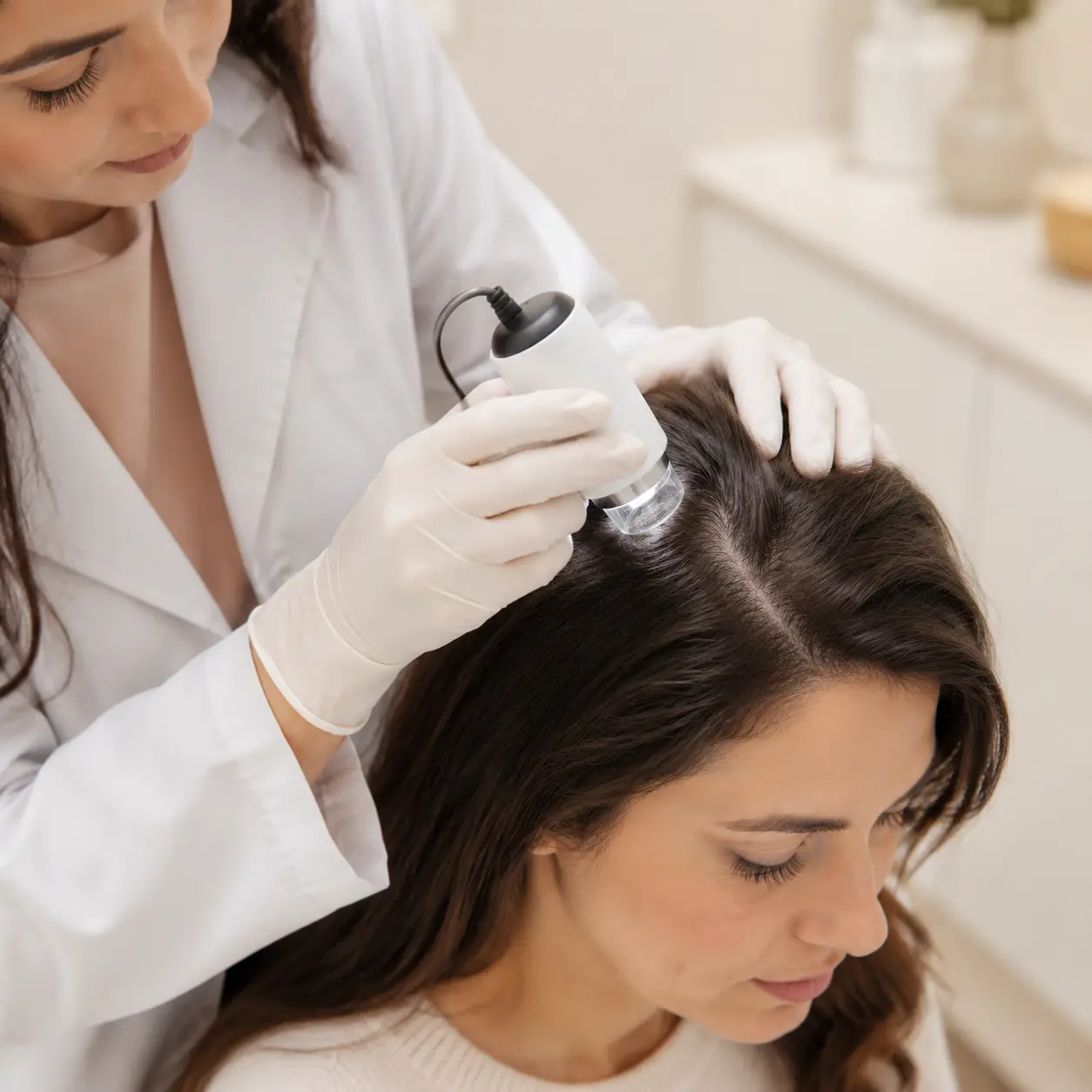 Avaliação dermatológica do cabelo e couro cabeludo em Araguari